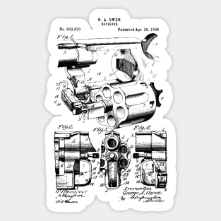 Revolver Patent Sticker